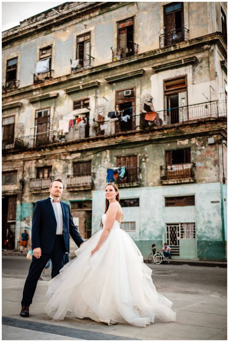 Hochzeitsfoto in Havanna.