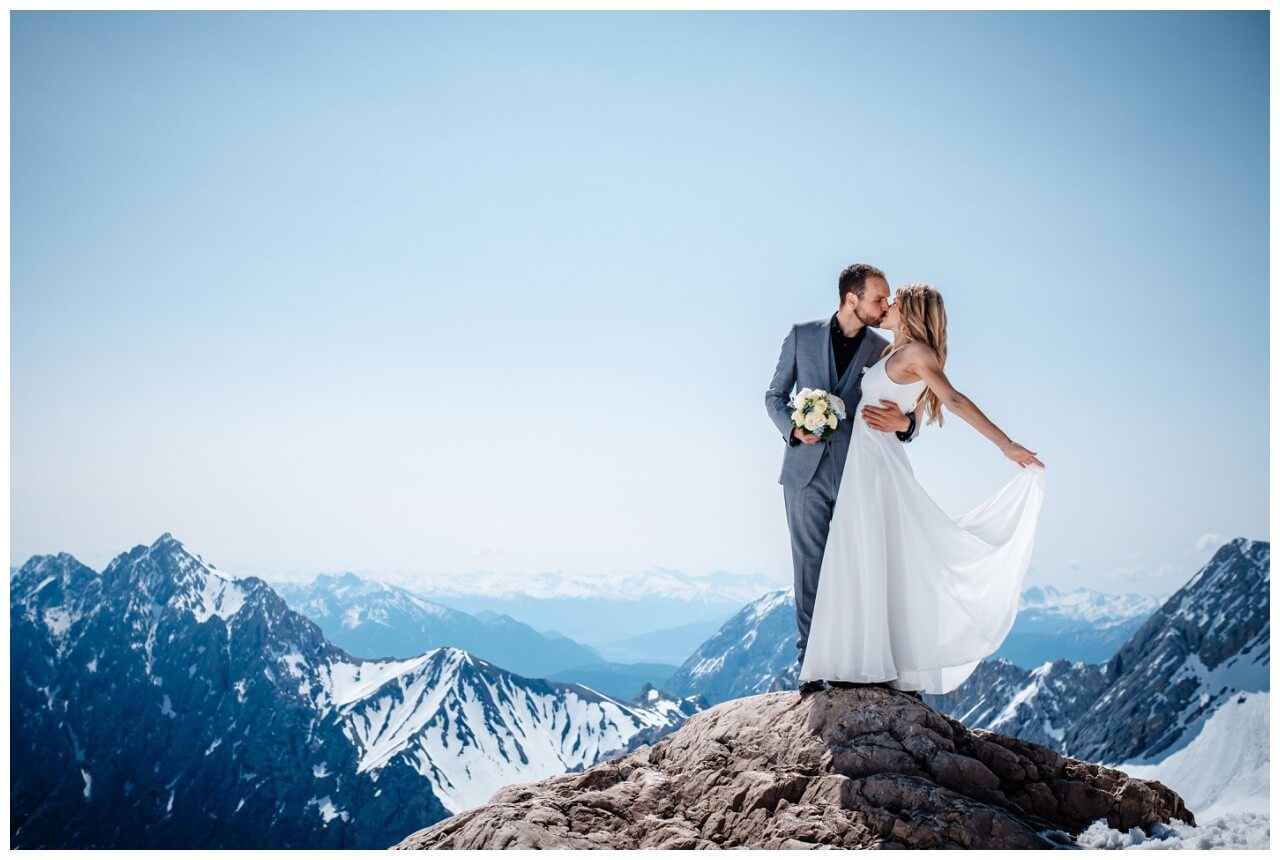 Standesamtliche Hochzeit Auf Der Zugspitze Rockstein Fotografie