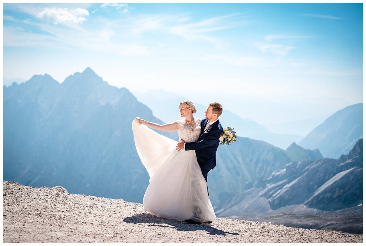 Hochzeit auf der Zugspitze mit standesamtlicher Trauung auf der Zugspitze